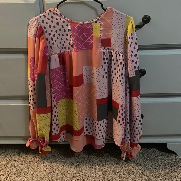 Multi pattern Blouse - Picture 1 of 3